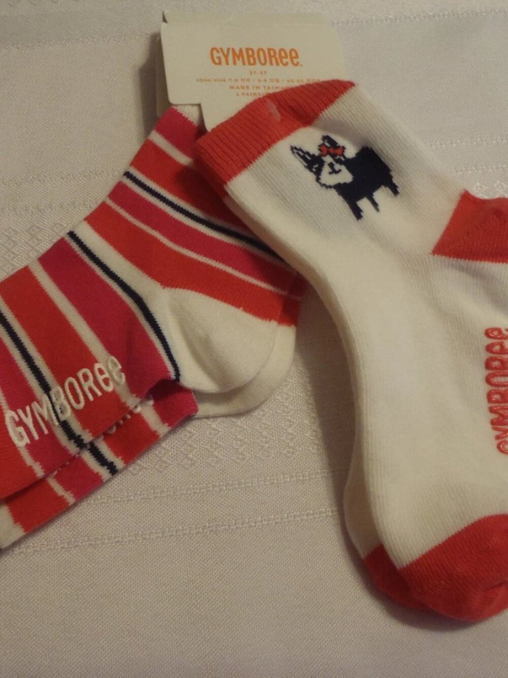 Gymboree Ciao Puppy 2T-3T socks, Shoe size 7-9 NWT